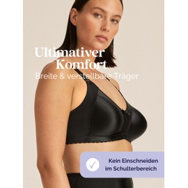 Naturana 5063 Women's Minimiser Bra (Minimiser Moulded Soft Cup Bra) - black Floral, size: 75D