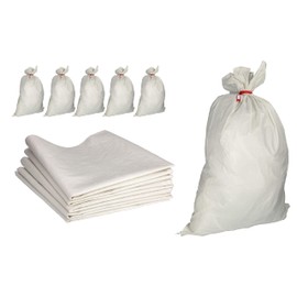 ToolSpace 5 x Woven Bags Polypropylene Sacks Polypropylene Fabric 105 x 65 cm – Propylene Bags 50 kg Ideal for Feed, Grain, Coal, Eco Powder Storage of Loose Items, Goods Transport Bag