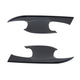 4Pcs Car ABS Door Handle Bowl Cover for Yaris VIOS XP150 2019‑2022(Carbon Fiber)