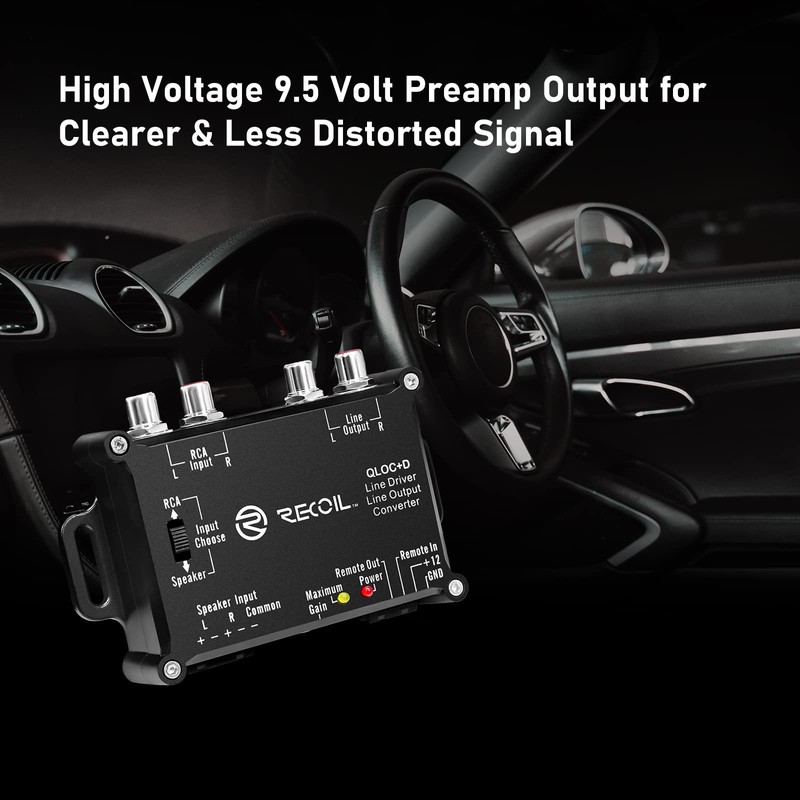 Recoil LOCD Active 2-Channel Line Output Converter Line Driver 2-in-1,