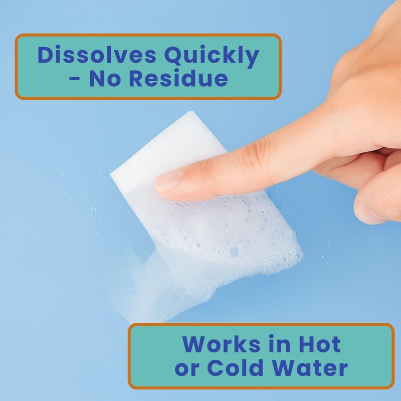 Travel Laundry Detergent Sheets with Foldable Laundry Bag and Strong