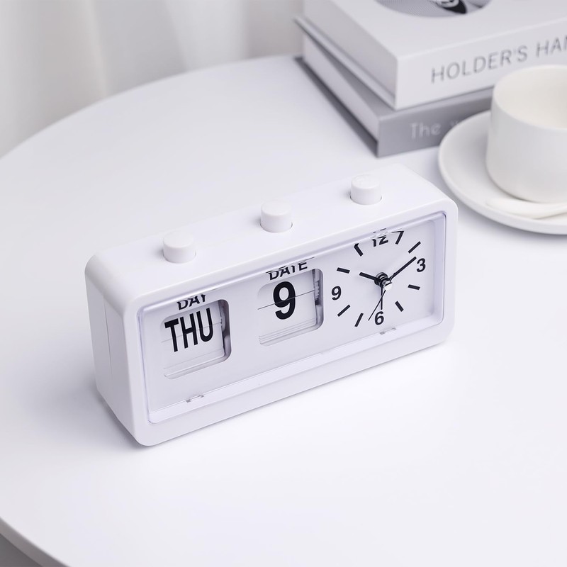 KSYOU Fashionable Office Study Room Children's Desk Alarm Clock, Manual