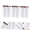 minkissy 9 Sheets Transfer stickers eyebrow stencil stickers tattoo stickers