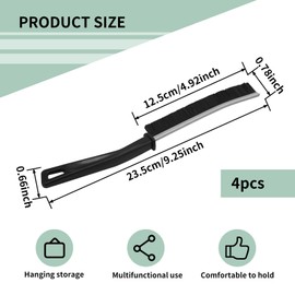 MultiValue Gap Cleaning Brush, 4PCS Multi-Purpose Kitchen Cleaning Brush Durable Hard Bristles Bathroom for Windows Doors Corners