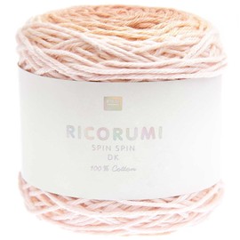 50 g Ricorumi Spin Spin – Colour: 3 – Gradient Powder – Fine Cotton for Crocheting Amigurumi Figures from Ricorumi Booklets