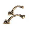 Dophee 12Pcs Pull Handle Cabinet Door Knobs Handle Bar Furniture Bow Handle Small Brass Decorative for Drawer Wardrobe Cupboard Drawer Closet Dresser Furniture Box Case Chest