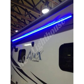 RC Lighthouse RV Awning Camper 12ft RGBW+W Color Changing LED Strip Light Kit, Dual Lights