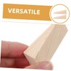 DOITOOL 6pcs Non Slip Triangle Wooden Door Stopper Wedge Wood