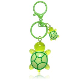 LAEKOU Cute Turtle Design Keychain for Women, Aesthetic Bag Charms Keychains Accessories, Key Chain Charm for Car Purse Backpack
