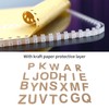 Keychain Templates DIY Transparent Acrylic LetterShape Craft Tools with Protective