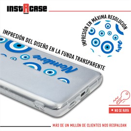 INSTACASE Funda para XZ1 Personalizada con Ojo Turco antigolpes, Case Personalizado para XZ1, Carcasa con Ojo Turco para XZ1, Protector de Ojo Turco con Nombre para XZ1