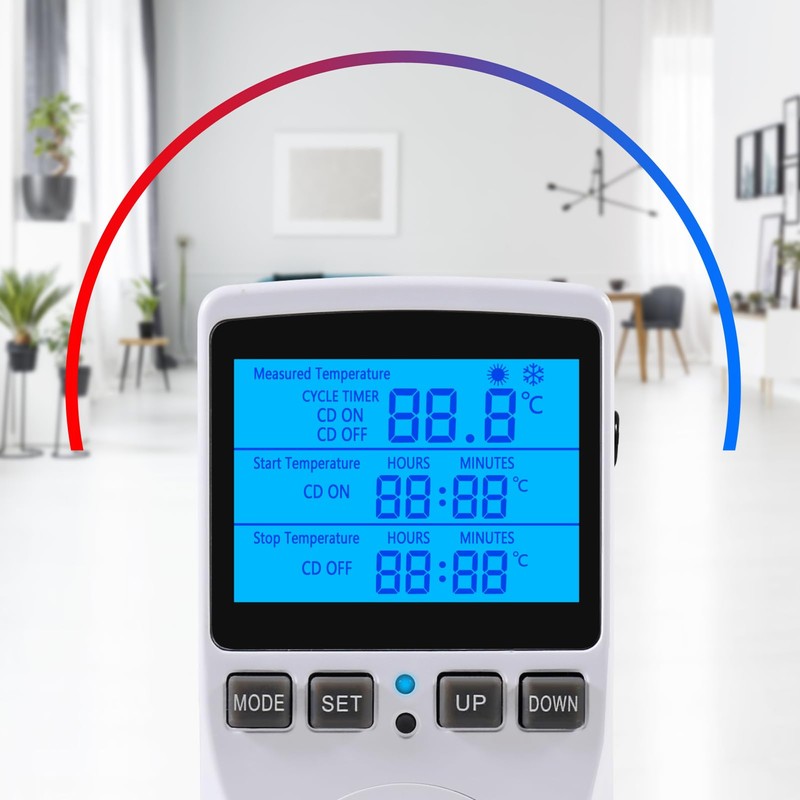 UMLIFE 1Pack Digital Temperature Controller Thermostat Timer - Reptile Thermostat