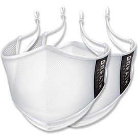 Breath Sports Mask, Breath Mask, Sports Mask, UV Protection, Cool, Antibacterial, Quick Drying, White