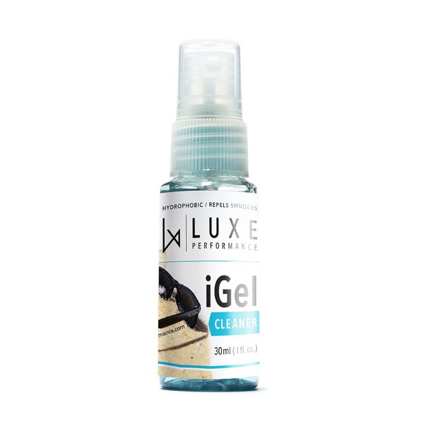 Luxe Performance IGel Cleaner || Repels all smudges, hydrophobic spray gel removes oil to clean all screens, lenses, TV, phones, smartphones, sunglasses, eyeglasses, lenses, cameras & more