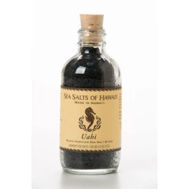 Sea Salts Of Hawaii Uahi Black Hawaiian Sea Salt, 4.5 Ounce Bottle - Made in Hawaii