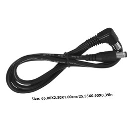 WHAMVOX 2pcs Effector Power Cable for Musical Instruments Professional Male Cord Low Temperature Suitable for Electric Instruments Musical Accessory Supply