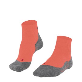 FALKE Women's TK5 Wander Short W Sso Wool Thin Anti-Blister 1 Pair Hiking Socks, Orange Coral 8017 2.5-3.5
