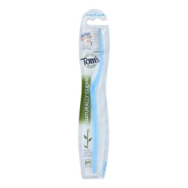Tom's of Maine Adult Toothbrush Naturally Clean-Medium 1 Count Per for Case of 6