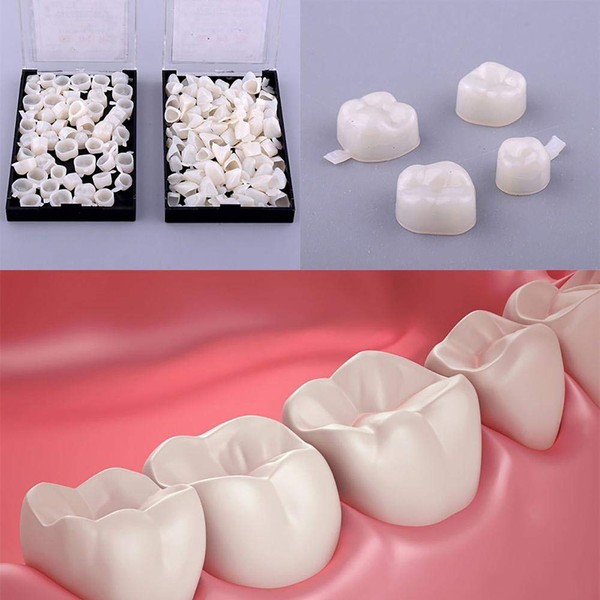 100pcs Temporary Crown Veneers Material Anterior Front Back Molar Teeth by Superdental