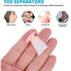 Uonlytech 32 Separadores De Dedos De Silicona Para Pedicura Divisores