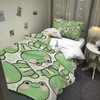 MUSOLEI Cartoon Frog Duvet Cover Set Cute Animal Single Bedding