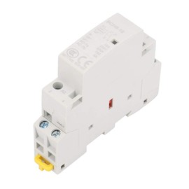 24 V Relay DIN Rail, 2P 16A 24V 2No 50/60Hz DIN Rail Household AC Contactor 24V Contactor 25A 2No