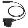 U94 PTT Adapter Cable 35.4in Walkie Talkie Headset Connector Cable