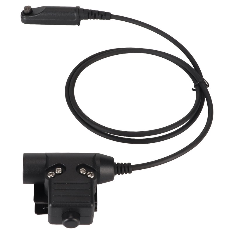 U94 PTT Adapter Cable 35.4in Walkie Talkie Headset Connector Cable
