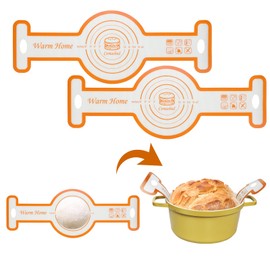 Sourdough Silicone Bread Sling，Sourdough Bread Sling,Dough Baking Slings, Sourdough Baking mat，With Dutch Oven Lining， high Temperature Resistance, low cost, Reusable,2 Orange Packages
