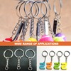 Key Chain Rings 50 Pcs Keychains Bulk with Chains Metal