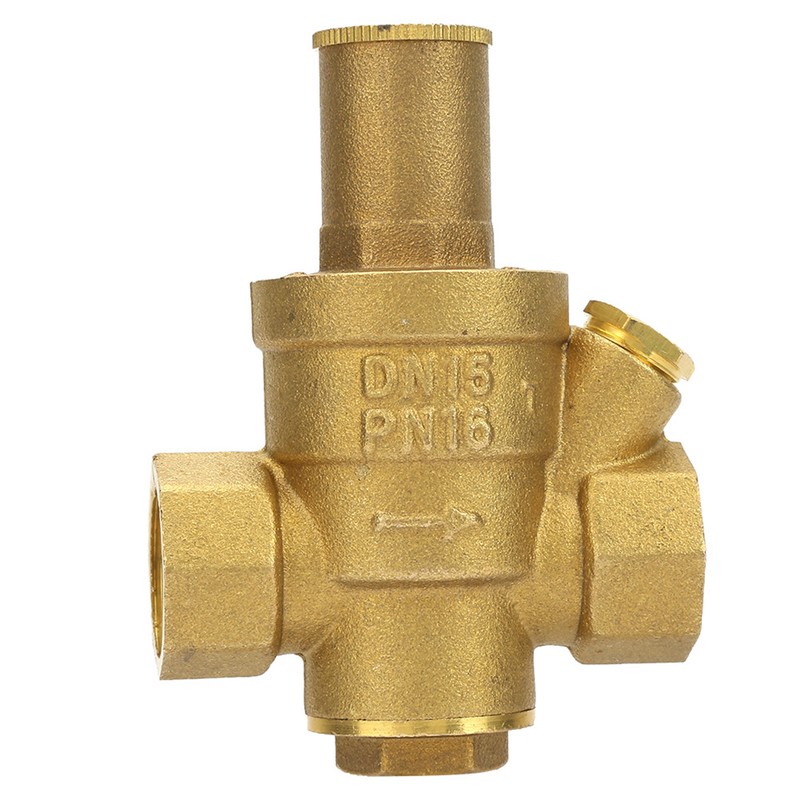1pc Brass Adjustable Water Pressure Reducing Regulator Valve Thread DN15
