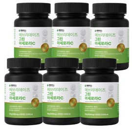 Everydays Green Acerola C Natural Vitamin C Genuine 60 tablets, 6 units / 에브리데이즈 그린 아세로라C 천연비타민C 정품 60정, 6개