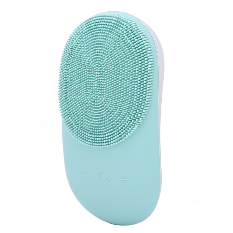 2 in 1 Electric Face Cleansing Brush Silicone Sonic Vibration