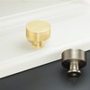 IAFVKAI 4 Pack Gold Cabinet Knobs Brushed Brass Kitchen Knobs