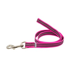 Herm Sprenger Rubberised Nylon Tracking Dog Lead Neon Pink Reflective (2m)