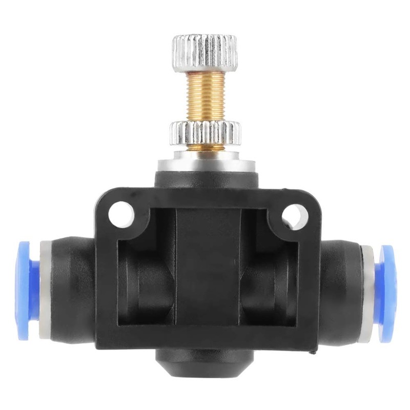 Pipe Throttle Valve Push 5pcs 6mm Air Flow Control Valve