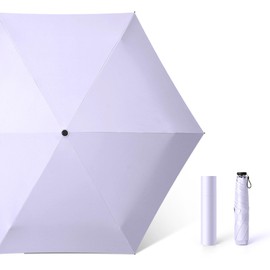 (Newly Released) Parasol, Folding Umbrella, Ultra Lightweight, 6 Ribs, Rain Umbrella, Light Blocking, Heat Blocking, Full Shade, UV Protection, UPF50+ UV Protection, Sun Protection, Windproof, Water