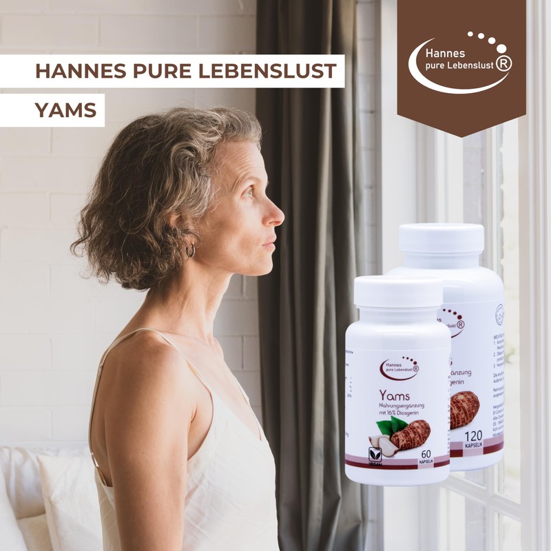 Hannes Pure Lebenslust Yams 120 Capsules, 4 Months Supply, Free