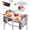 BAGSFY Walker Tray with Cup Holder & 2 Side Pockets,