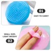 FOMIYES 4pcs Massage Shampoo Brush Hair Massager Scalp Scrub Brush