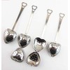 Long Grip Tea Filter, Stainless Steel Heart Shaped Tea Infuser