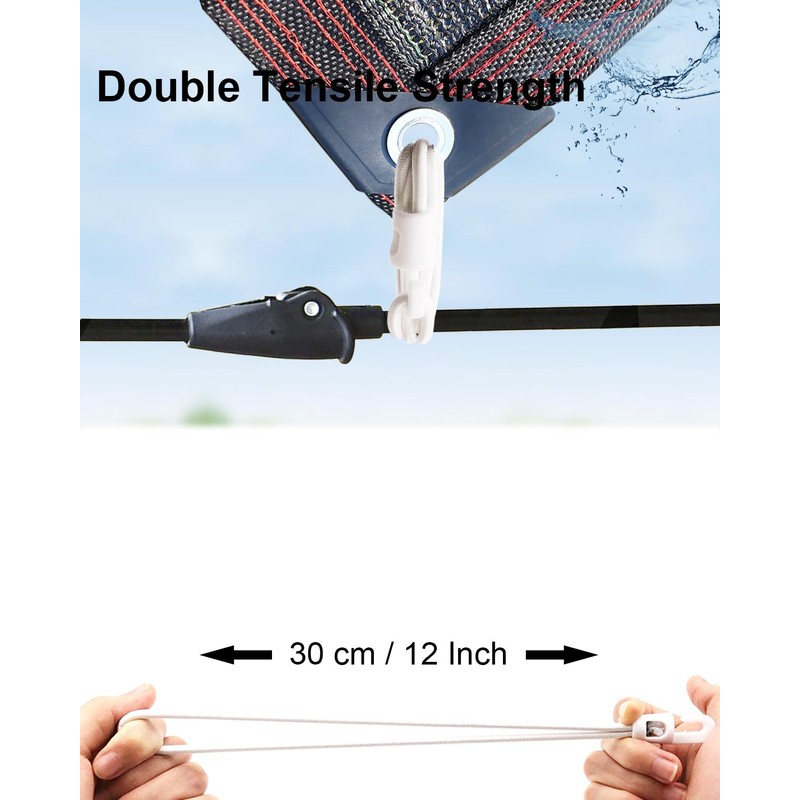 WMZOBH Small Bungee Cords with Hooks 6 Inch, 50 Pcs