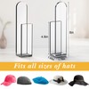 Vodolo Acrylic Hat Organizer for Baseball Caps Wall,2PCS Multi-Purpose Clear