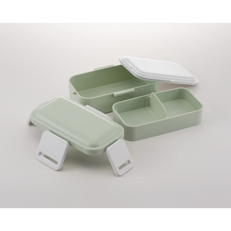 Skater PFLW4AG-A Antibacterial Fluffy Domed Lid 2-Tier Lunch Box, 20.3