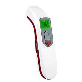 AEON Termometro Digitale Infrarossi Frontale senza contatto, fronte, ambiente, oggetti, Display Retroilluminato a 3 colori, adatto per neonati, bambini e adulti. Dispositivo medico registrato