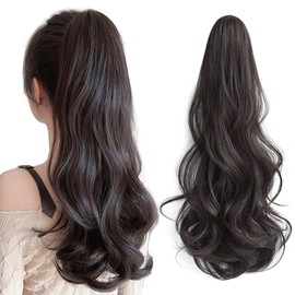 Hanzhuo Ponytail Point Wig Long Ponytail Wig Wig Curly Hair Extensions Wigs Hair Extensions Hair Vance Easy Clip On Women Black Brown
