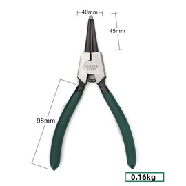 Snap Ring Pliers Pliers Set Circlip Pliers for Holes and Shanks, Green (A-1)
