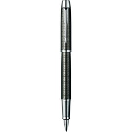 Parker IM Füllfederhalter Premium Deep Gun Metal, Federbreite M Schreibfarbe blau