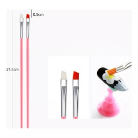 generic Juego De Pinceles De Uñas De 15 Piezas Para Diseño Y Pintura