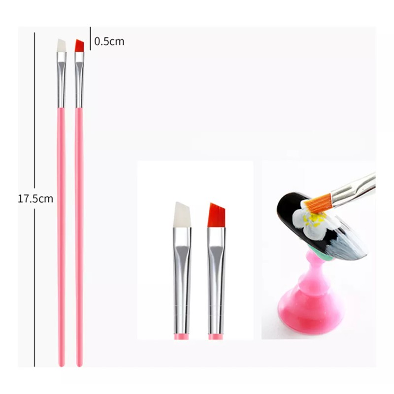 generic Juego De Pinceles De Uñas De 15 Piezas Para